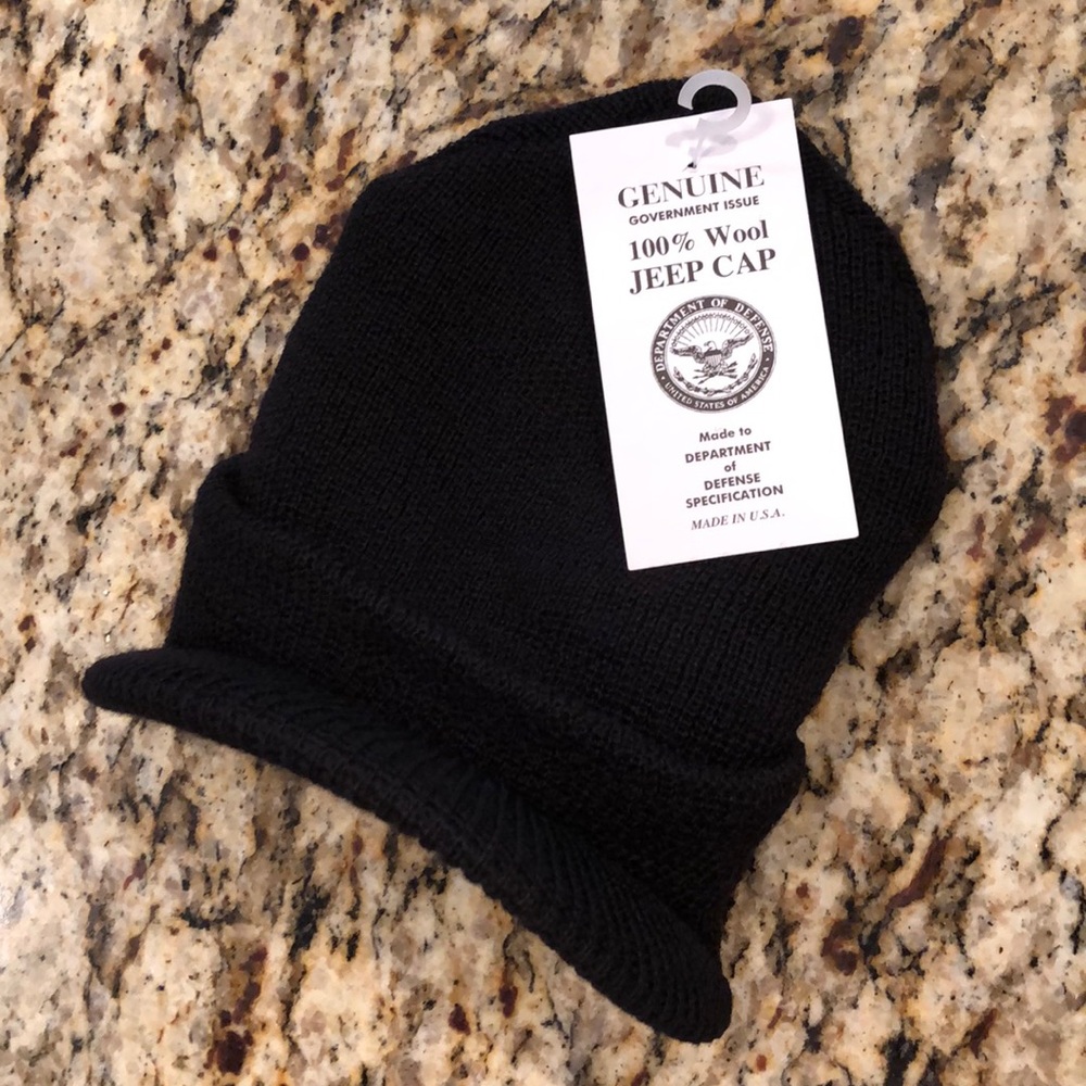 100% Wool Jeep Cap - Made in USA NWTO
